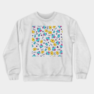 Tweeting Bird - Doodle Crewneck Sweatshirt